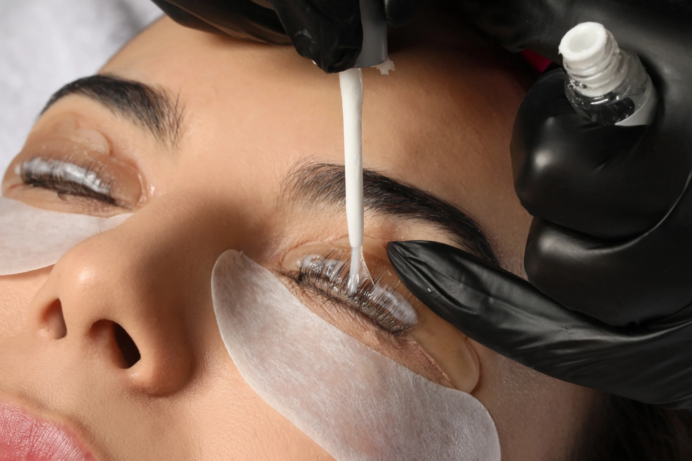 Lash lift primer application