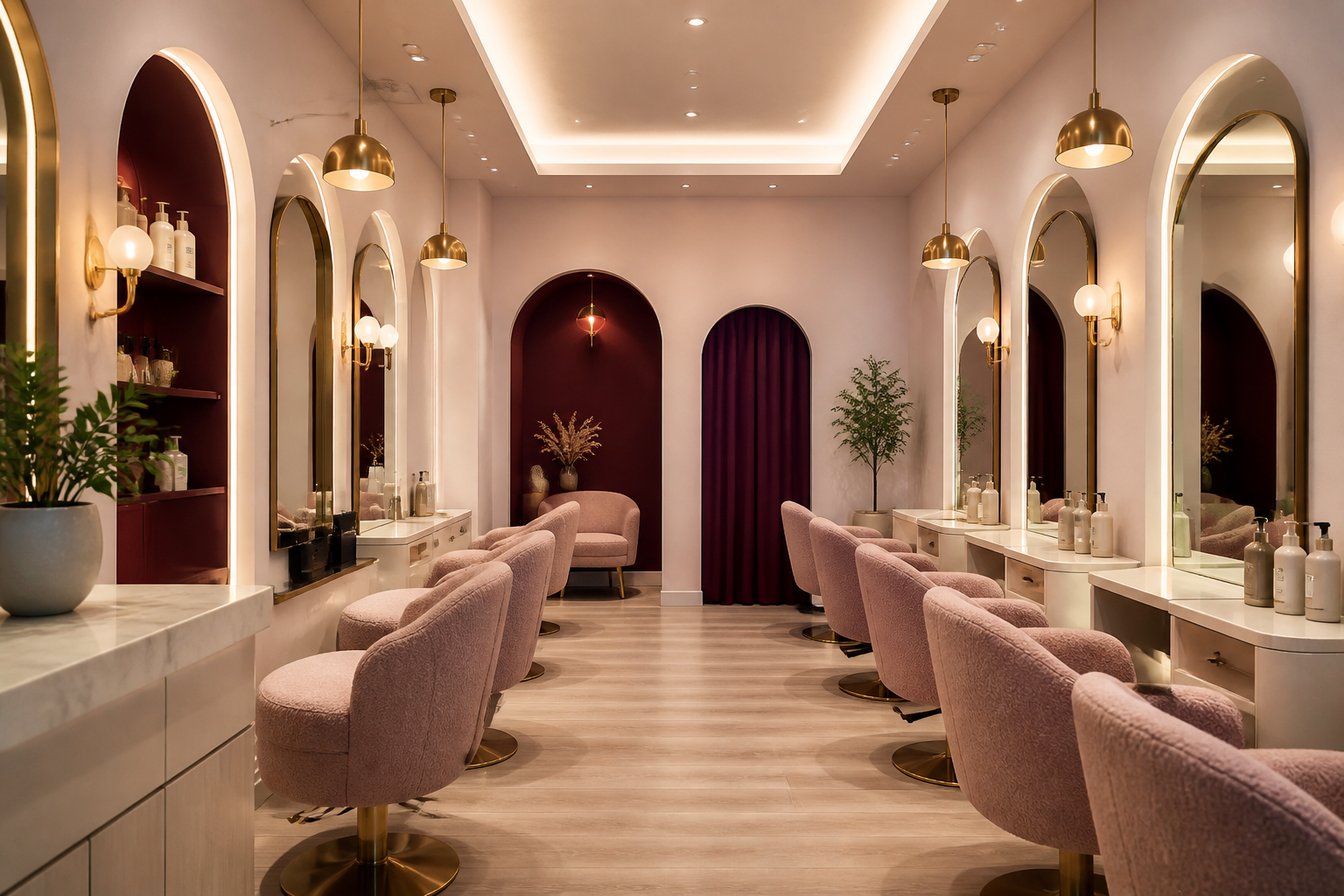 Elegant JS Beauty salon interior